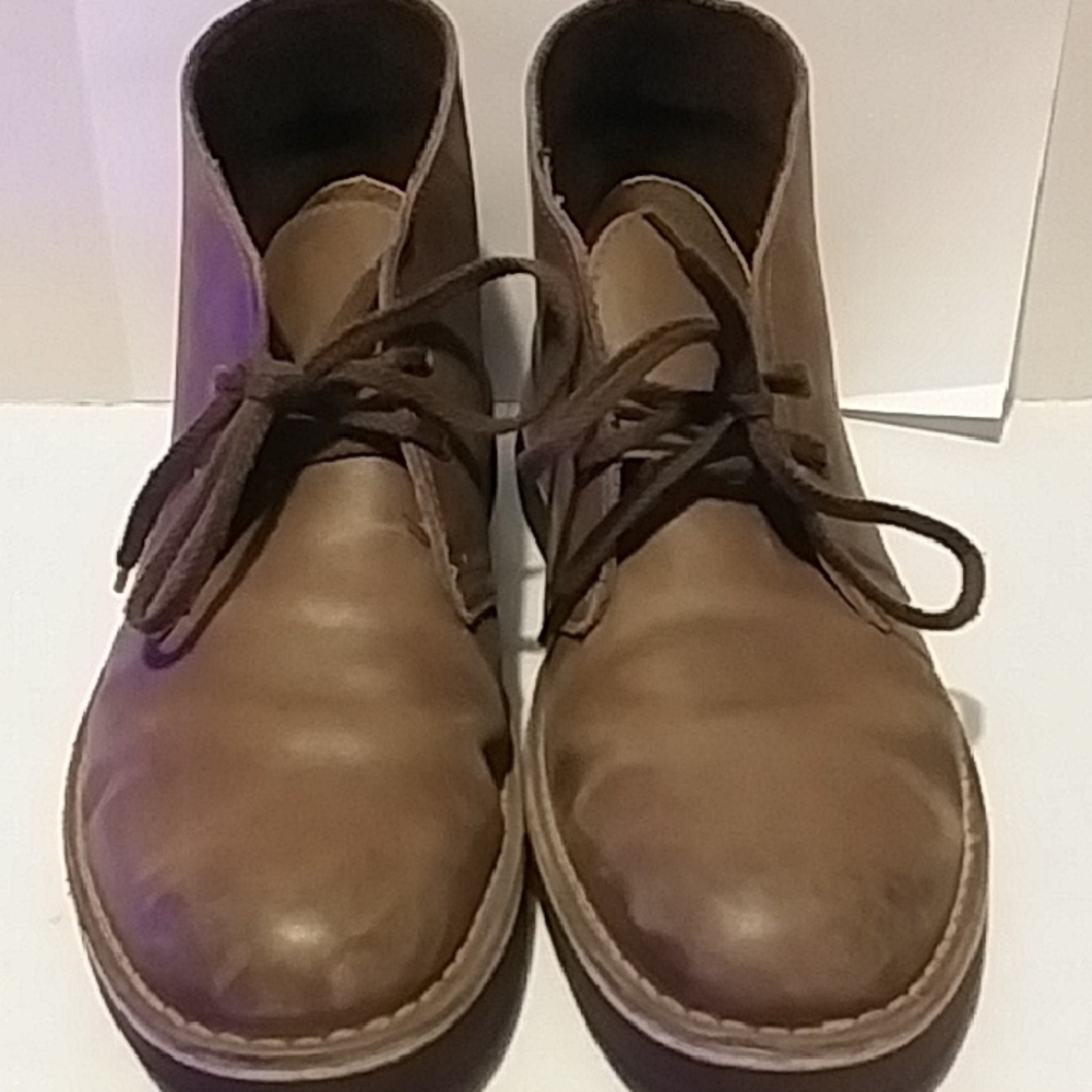 Clarks Men's Tan Leather Shepton Boots
